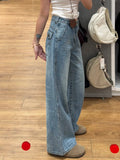 American style wide-leg pants women's jeans