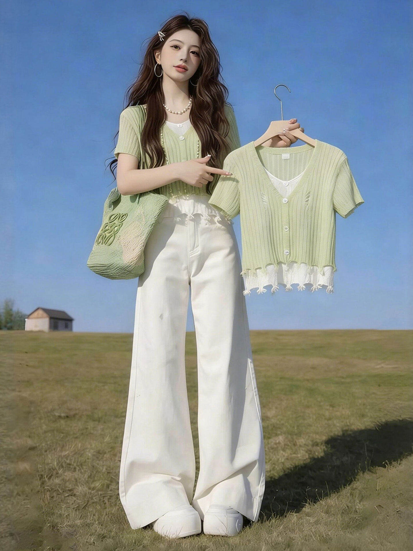 Summer Set Green Two-Piece Set